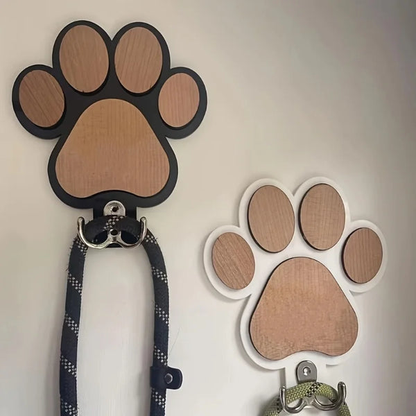 Paw Print Leash & Coat Holder