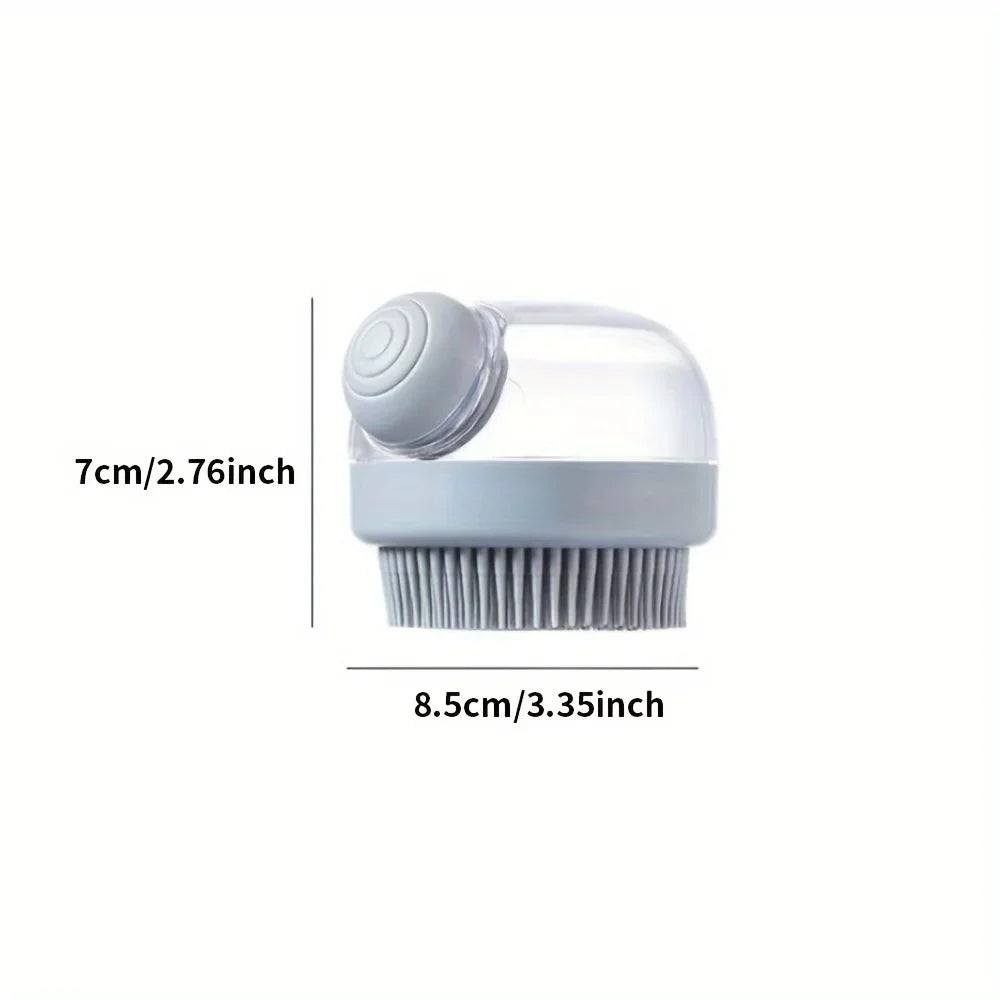 Pet Bath Brush with Soap Dispenser