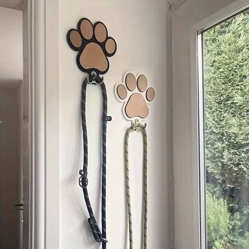 Paw Print Leash & Coat Holder