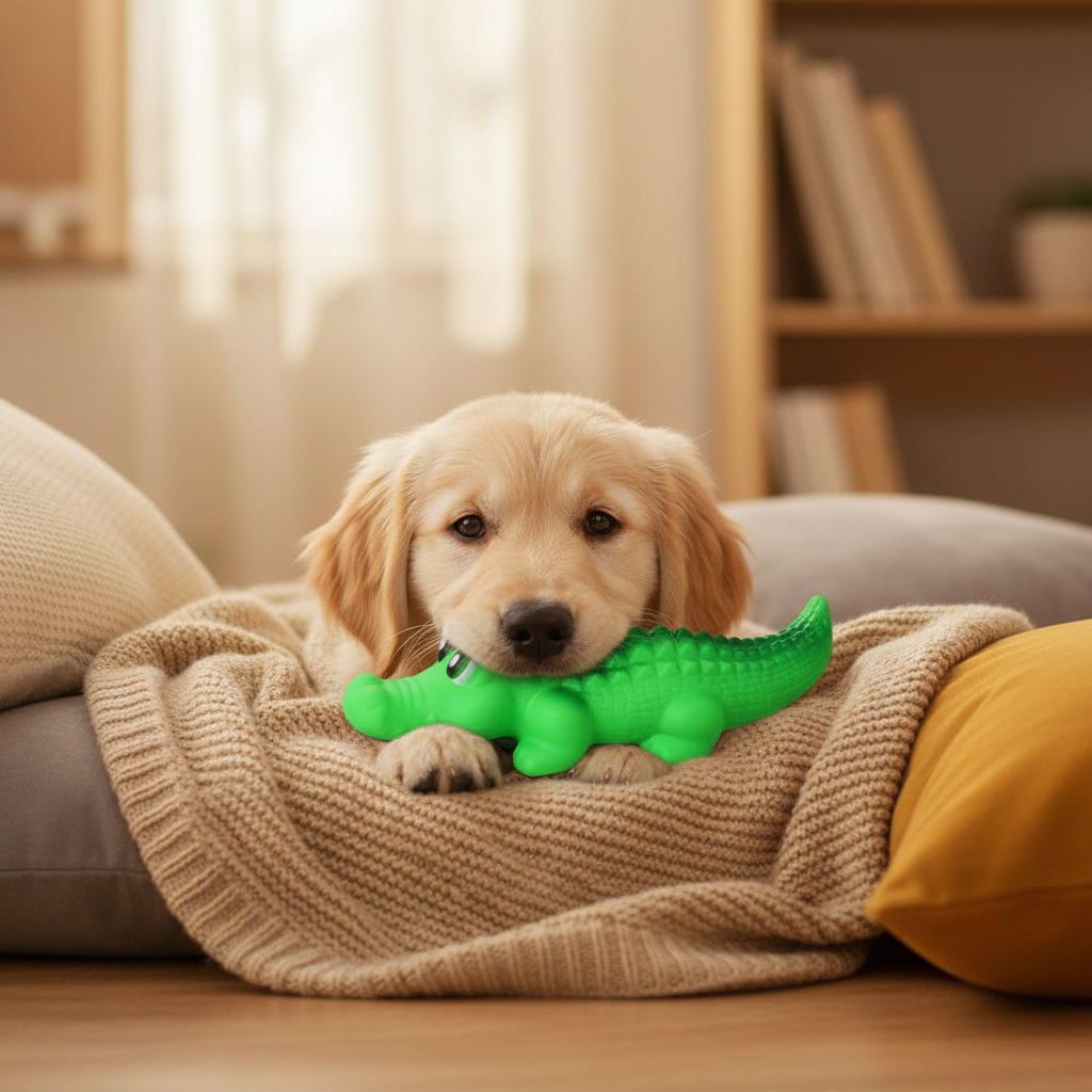 Crocodile Squeak Dog Toy