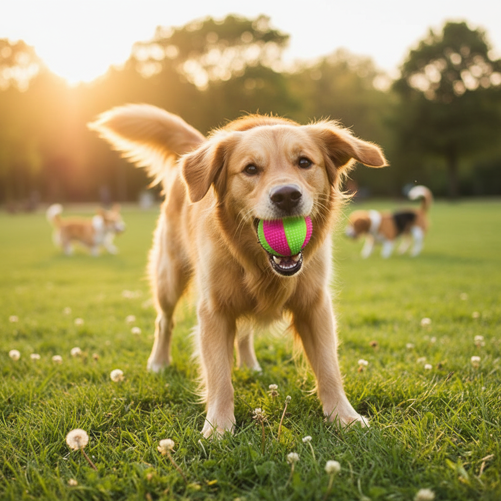 Fun Squeaky Dog Ball