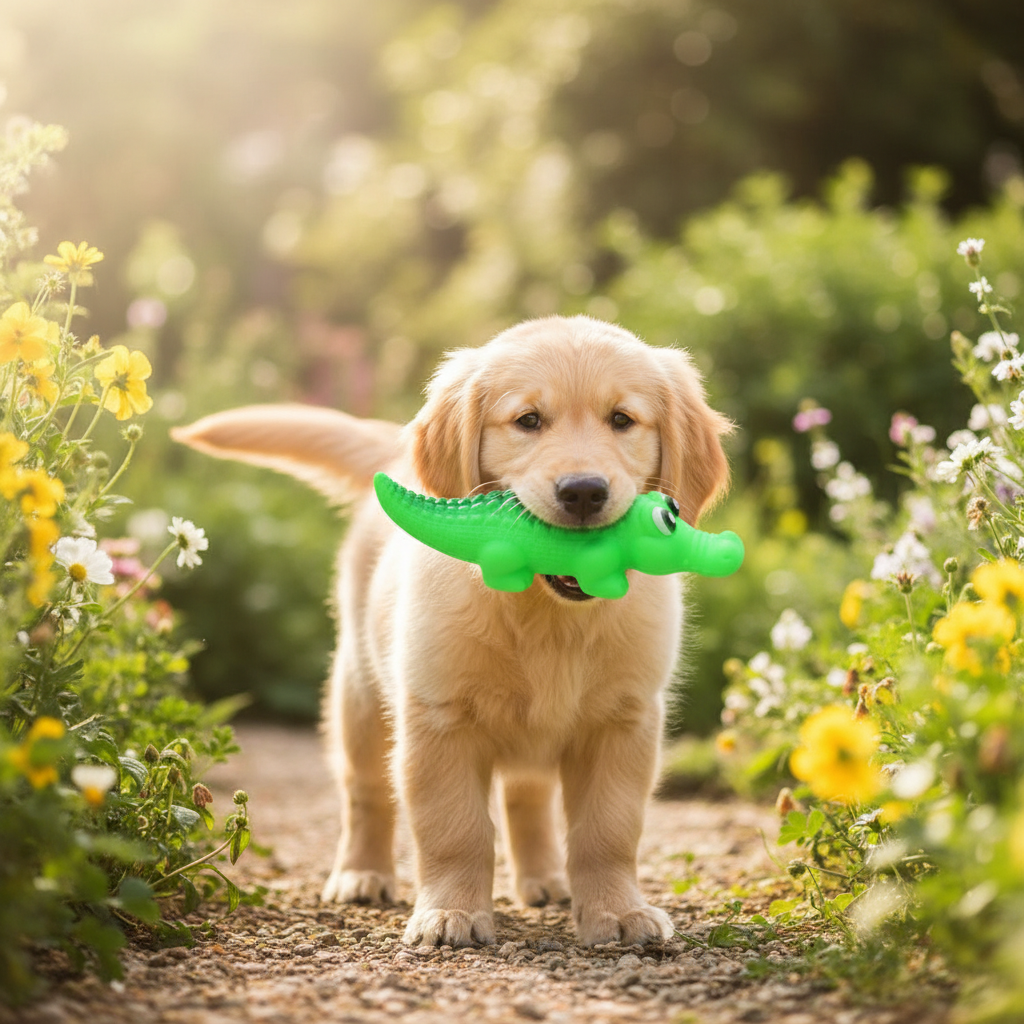 Crocodile Squeak Dog Toy
